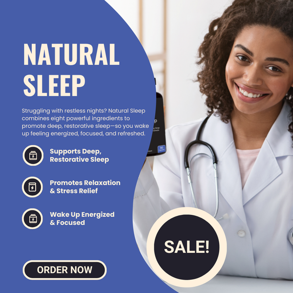 Natural Sleep - Herbal Sleep Aid For Restful, Restorative Sleep