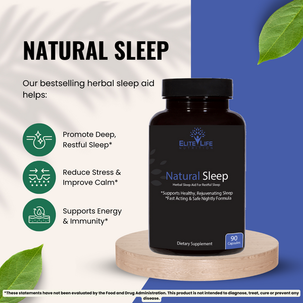 Natural Sleep - Herbal Sleep Aid For Restful, Restorative Sleep