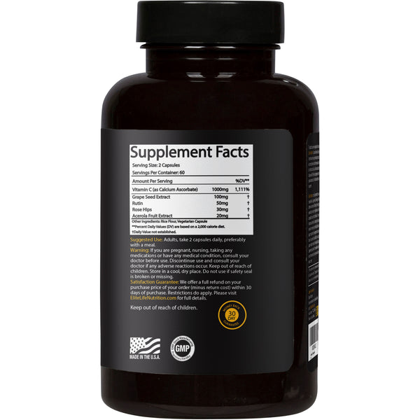 Elite-C - 1000mg Advanced Vitamin C Formula For Optimal Health & Performance