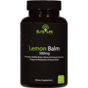 Pure Lemon Balm 500mg - Powerful Herb For Immune Support