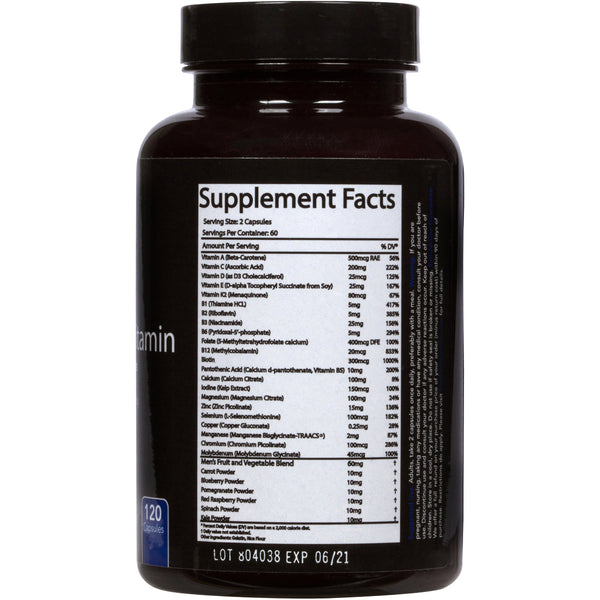 Men's Multi Vitamin - 28 Powerful Nutrients, Vitamins, and Minerals